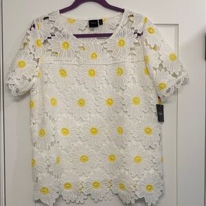 Rafaella Daisy Crochet Lace Blouse